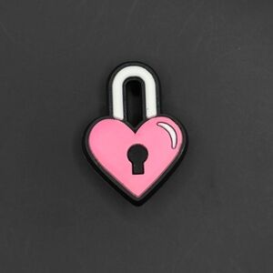 (5/$15) Pink Lock Croc Charm
